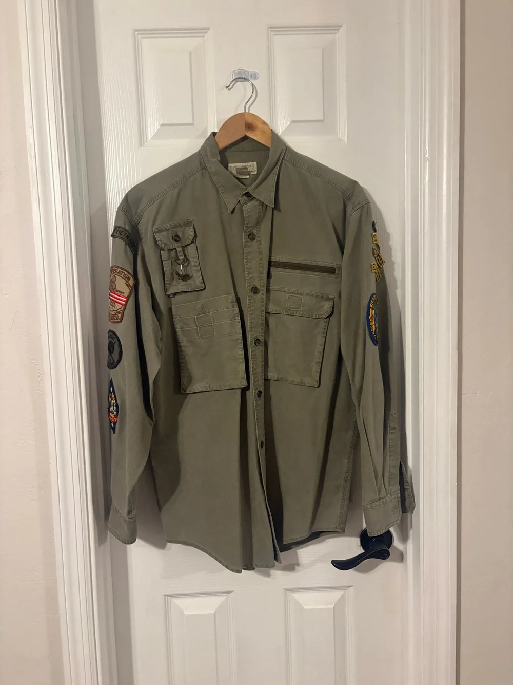 Vintage 1980s Banana Republic Safari & Travel Clothing Co. Utility Shirt Militar